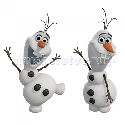 Наклейки для декора – Снеговик Олаф. Холодное сердце от RoomMates,  RMK2372SCSk - купить в интернет-магазине ToyWay.Ru