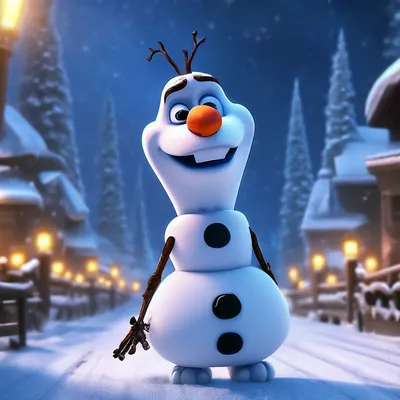 В Сети вычислили рост снеговика Олафа из мультфильма «Холодное сердце»