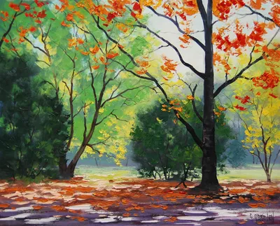 Лес в листопаде. Красивый фон природы в солнечный день осени Стоковое  Изображение - изображение насчитывающей величественно, пейзаж: 191975755