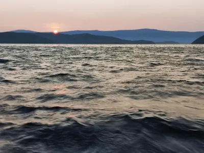 Восточное побережье озера Байкал на закате — Фото №56640