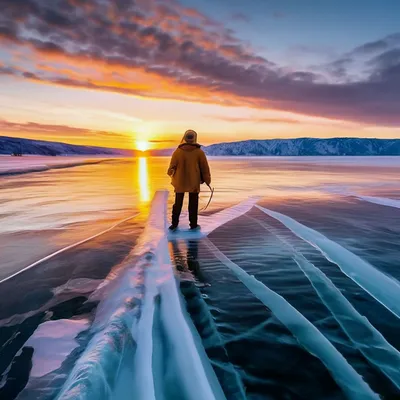 Зимний Байкал: тайны и красоты заснеженного озера» — создано в Шедевруме