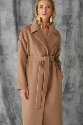 Пальто-халат оливковый цвет купить в All We Need