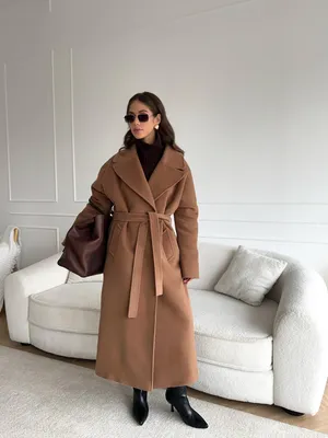 INSPIRE Пальто-халат с широким рукавом (пыльно-коричневый) от бренда  INSPIRE GIRLS — купить в интернет-магазине модной женской одежды, обуви и  аксессуаров INSPIRESHOP.RU