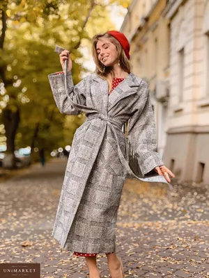 Демисезонное пальто-халат бежевое - описание, цена, фото. | Купить пальто в  Москве.