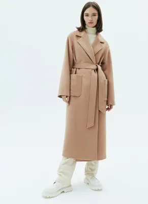 Стеганое пальто-халат цвет: черный, артикул: 2809011201 – купить в  интернет-магазине sela