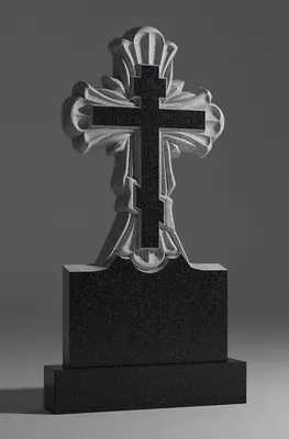 Памятник на могилу в виде креста заказать в Москве и МО| Гранитные  могильные кресты на кладбище – цена