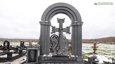 Памятник Казацкий крест с фотостеклом