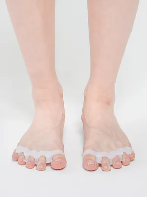 Напальчники для ног, силиконовые, пара, цвет белый - купить с доставкой по  выгодным ценам в интернет-магазине OZON (501644997)
