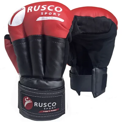 Перчатки для рукопашного боя RUSCO SPORT RS-28, RS-30, RS-32, RS-34 красные