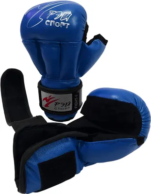 Перчатки для рукопашного боя РЭЙ-СПОРТ Fight-1 С4ИХ синие, S, 8 ун. -  купить в Москве, цены на Мегамаркет