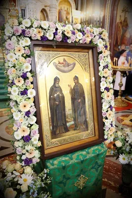 Икона св.Петра и Февронии Муромских, 19х23х3 см - купить в православном  интернет-магазине Ладья