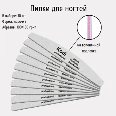 Пилка для ногтей, 100-180, 180-240 купить по низким ценам в  интернет-магазине Uzum (30575)