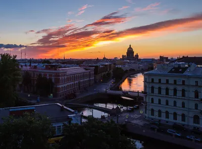 Скачать обои высота, здания, вечер, питер, санкт-петербург, дома, Russia,  раздел город в разрешении 2048x1512