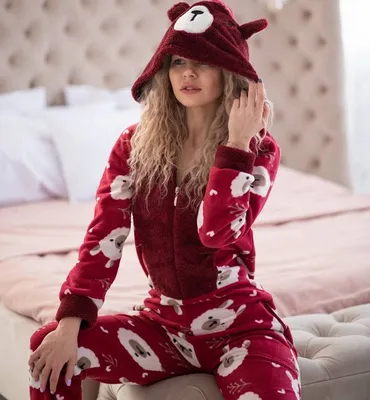 Женская пижама-комбинезон попожама кигуруми с карманом на попе (вырезом)  теплая бордовая лама. Фото в живую (ID#1461289526), цена: 1790 ₴, купить на  Prom.ua