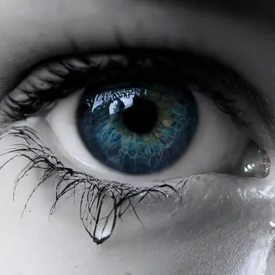 Плачущие глаза с ресницами из …» — создано в Шедевруме