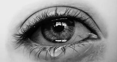 Аниме плачущий глаз фиолетовый …» — создано в Шедевруме