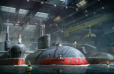 Рисунок База подводных лодок на рабочий стол | Игровые War Wallpapers