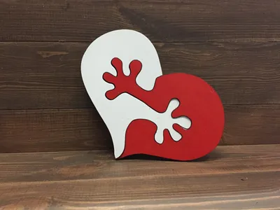 Пазл \"Две половинки сердца\" - символ вечной любви. Подарок к Дню Валентина  на сайте Unicrafts!