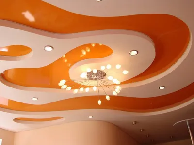 Матовый натяжной потолок с желтой подсветкой НП-303 - цена от 1660 руб./м2