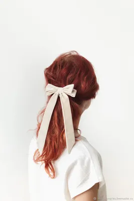 Vensera Бант для волос / Заколка женская / Атласный бантик на волосы