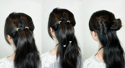 Причёска бантик из волос для девочки (57 фото)