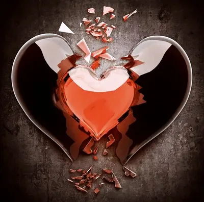 Разбитое сердце любви стоковое изображение. изображение насчитывающей боль  - 207932795