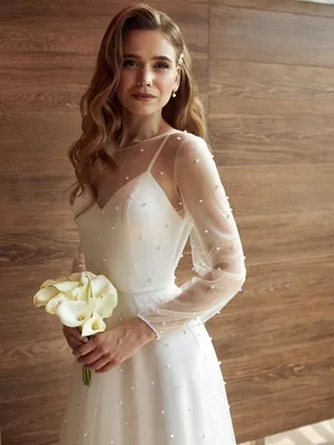 Простое свадебное платье: с длинным и коротким рукавом для легкого,  естественного образа (150 фото). Обзор популярных фасонов и моделей