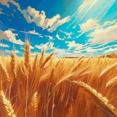 Скачать обои облака, колосья, небо, лето, лес, поле, пшеница, раздел  природа в разрешении 1082x1922