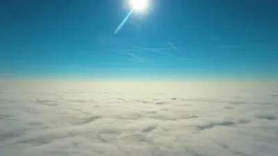 Лестница к небу рая голубому яркому сияющему Стоковое Фото - изображение  насчитывающей рай, подъем: 51692438