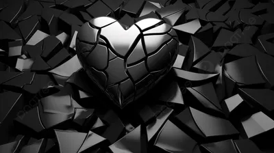 Разбитое сердце на черном разводе негодования фона Иллюстрация штока -  иллюстрации насчитывающей распадов, плоско: 171232590
