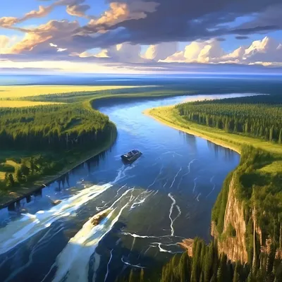 Величие и красота реки Амур, …» — создано в Шедевруме