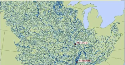 Система реки Миссисипи | Пикабу
