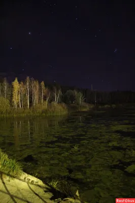 река Днепр ночью / октябрь
