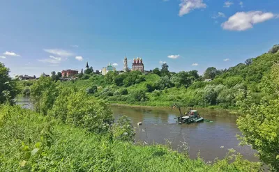 В Кашире продолжается благоустройство набережной реки Оки | 22.08.2022 |  Кашира - БезФормата