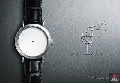 Креативная реклама наручных часов
