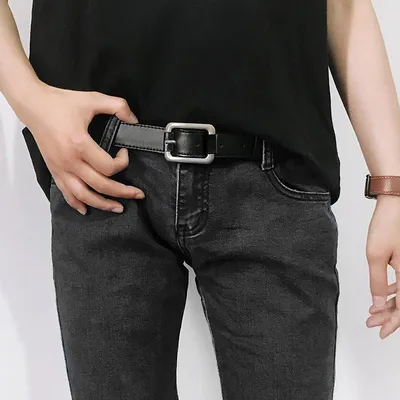 Ремень для брюк из кожи в магазине «Leprecaun leather» на Ламбада-маркете