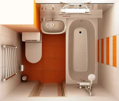 Косметический ремонт совмещенной ванной и туалета в Хрущевке. - Ремонт  санузлов - Портфолио