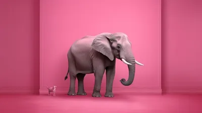 Скульптура «Розовый слон.» - Gennadii Nikitin - Jose Art Gallery