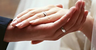 Руки молодоженов. Жених и невеста держатся за руки на свадьбе. Кольца на  руках молодоженов Стоковое Фото - изображение насчитывающей драгоценности,  захват: 194871998