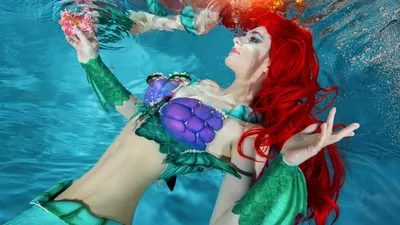 женщина в костюме русалки под водой, настоящие фотографии русалок,  Русалочка, рыбы фон картинки и Фото для бесплатной загрузки
