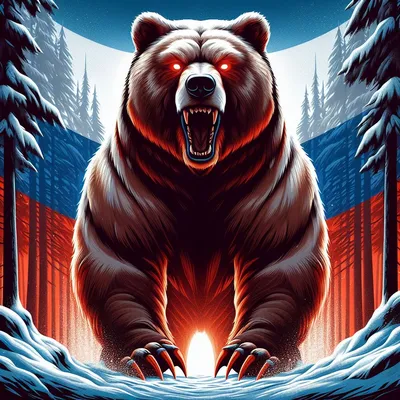 Футболка мужская Русский медведь