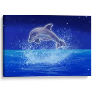 Картина по номерам \"Дельфины под водой\"