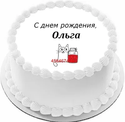 девочка и торт: Оля, Оля, О ля-ля, с днём рождения тебя! | С днем рождения,  Открытки, День рождения