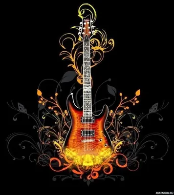 Музыка, #Гитара, #аватары, #картинки, #фотки, #арт,  https://avatarko.ru/kartinka/11841 | Music wallpaper, Guitar art, Music  guitar