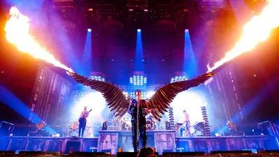 Немного фоток с концерта Rammstein в Лужниках | Пикабу