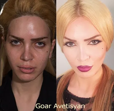 Сравнение девушек с макияжем и без. Я от Круэлла за 25 июля 2015
