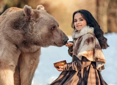 Медведь Степан и его жизнь в русской семье