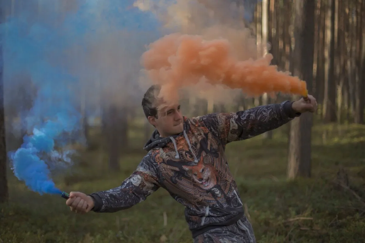 Цветной дым для фотосессии