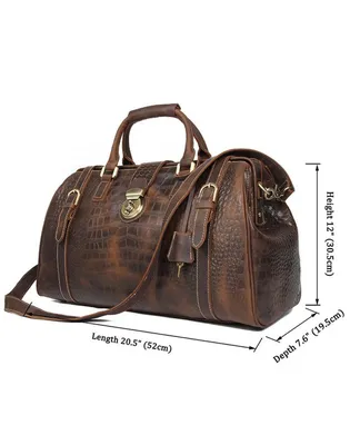 Недорого купить коричневый кожаный саквояж из натуральной кожи «SW15 Brown»  от производителя | Интернет-магазин кожаных сумок и аксессуаров