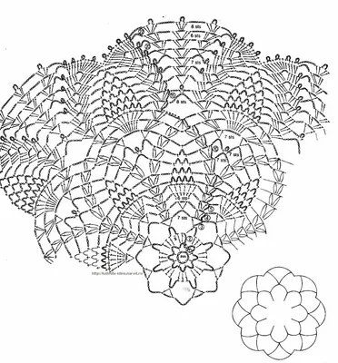 Схемы для вязания ажурных салфеток крючком бесплатно